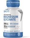 Nature's Fusions Nutri Pure Magnesium Glycinate 3680mg - (Provides 480mg Elemental Magnesium), Chelat für hohe Absorption, nicht für maximale Potenz, 120 Kapseln