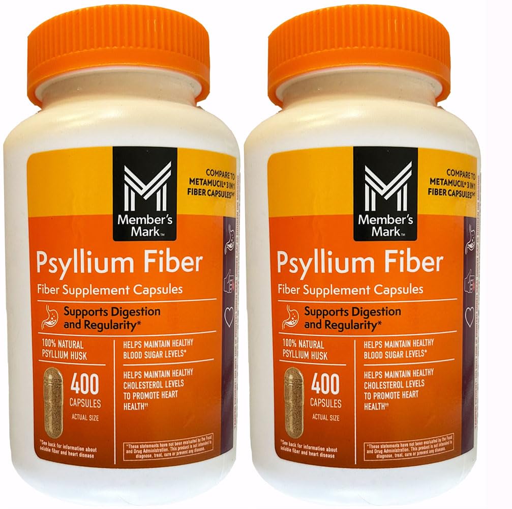 Member's Mark Fiber Capsules 2Pack (400 Count) Liquids, Toothpaste, etc. for at Least