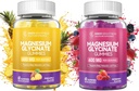 Magnesium Glycinate Gummies - Magnesium Gummies for Adults, for Sleep, Relaxation & Focus, Non - GMO, Gluten - Gratis, Mixed Berry och Pineapple Flavors, 120 Count (60 av varje)
