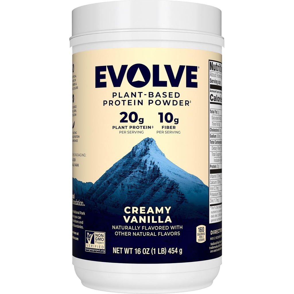 Evolve Proteïnepoeder, Ideale Vanille, 20g Proteïne, 1 Pond