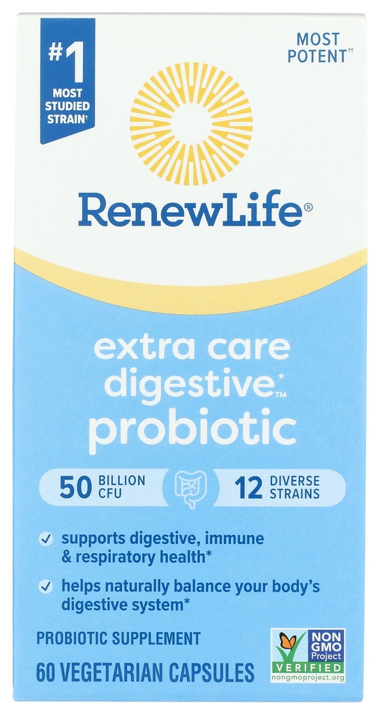 Renew Life Ultimate Flora Extra Care Probiotic 50 Billion, 60 CT