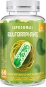 800 MG Liposomal Sulforaphane, kraftfull Dual-Delivery för Maximal Absorption & Potens, Full-Spectrum Broccoli Extract, Antioxidant & Lever Supplement, 60 Softgels