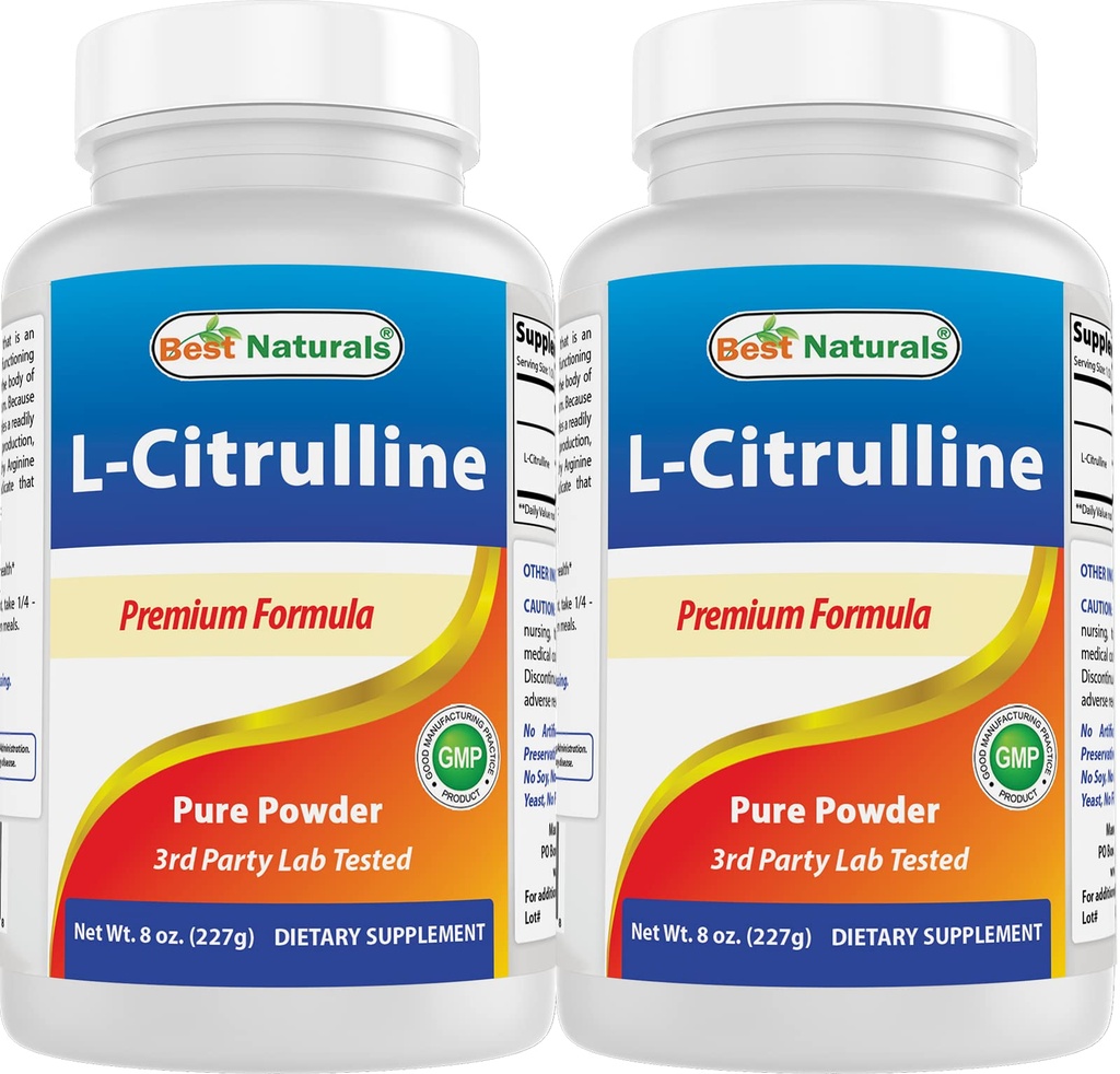Best Naturals L-Citrulline Powder 8 OZ (8 OZ (Pack of 2))