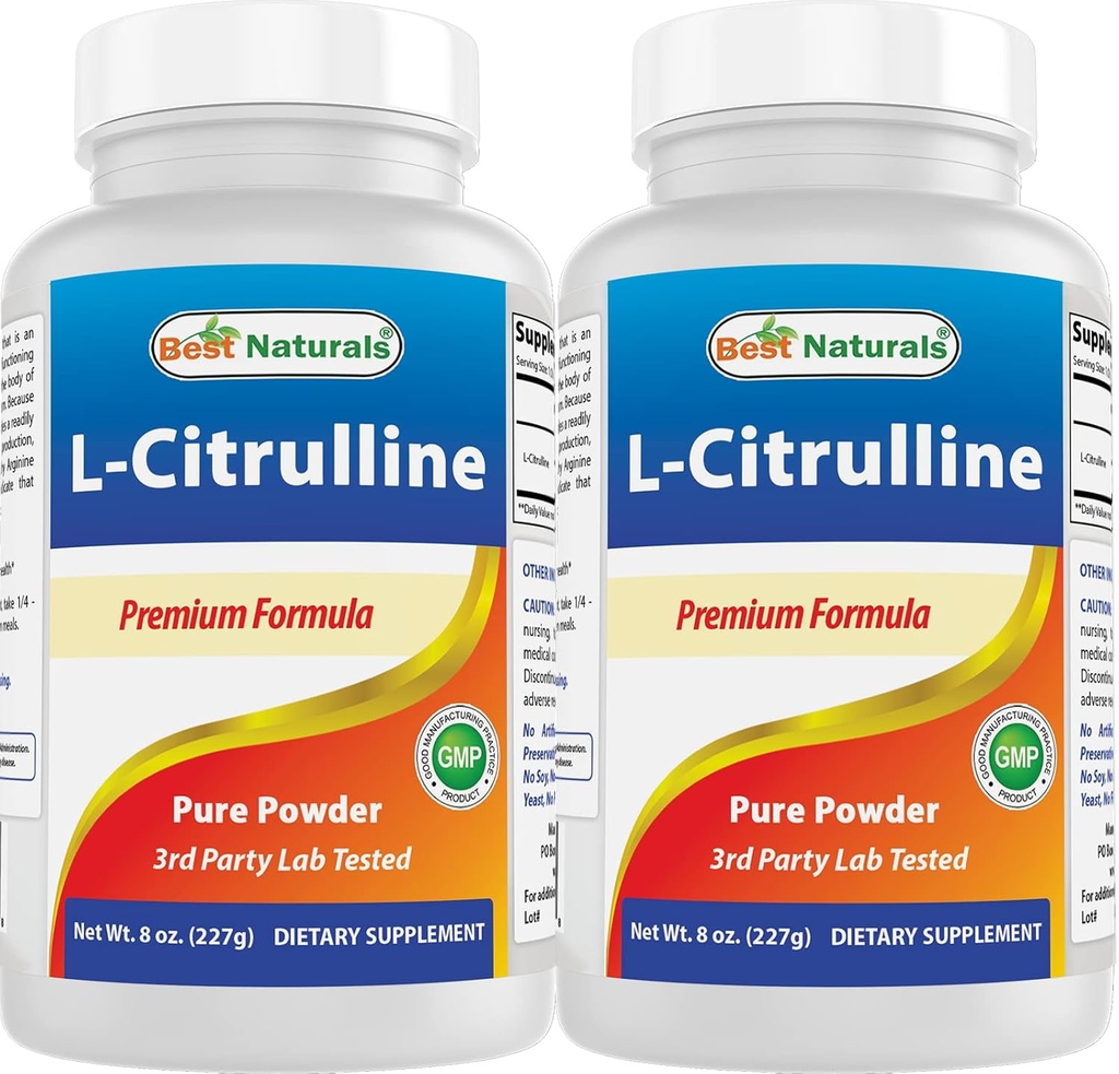Legjobb természetes L-citrullin por 8 OZ (8 OZ (2-es csomag))