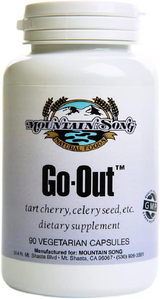 Go Out Relief Joint Formula and Uric Acid Support with Tart Cherry Concentrate, Black Cherry לחלץ 20:1, Celery Seed Extractd Extract and Turmeric Root. Helps You Get Out and About. זה עובד!