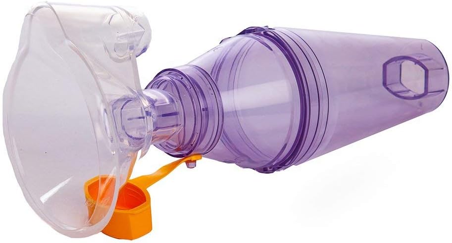 HealthAndYogaTM Spacer para usar puffer - ajuda adaptativa para melhor e mais profunda entrega Puff em pulmões - coordenadas Puff inalação com respiração natural