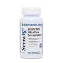 Serra-RX 80,000 SPU Serrapeptase - Acid-Resistant Proteolytic Systemic Enzyme, Non-GMO, Gluten Free, Vegan, Supports Sinus & Lung Health, 90 Veg Capsules