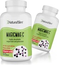 MagicMag C per a NaturalSlim, Magnesium Citrat amb potassi per a Muscle relaxació, qualitat de dormir, suport de la funció Nervelyte, Daily Magnesi suplementari per a homes i dones, 100 Capules 2pk