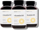 SMARTERNUTRITION Vegan Vitamina D3 5000 IU + Vitamina natural K2 1100 mcg en aceite de coco orgánico - D3 K2 Suplemento para Immune & Bone soporte - 180 Softgels[90 subministración]