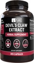 Pure Original Ingredienser Devil 's Claw (365 kapsler) Ingen Magnesium eller ris Fyldere, Altid Pure, Lab Verified