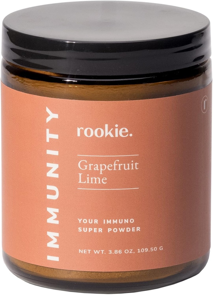 Immunitat Lafamitat indefinitiva Powder per Roki Worie Wor, Inclona D, Elderberberry, Ginger, Natural Wellmed Rebytes suplementaris, Grapefruit i Lime Flavor (30 Servint Jar)