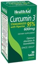 Curcumin Complex 600 mg, 30‑Count | Turmeric Extract with Bioperine for Enhanced Absorption, 95% Curcuminoids | Vegan, Daily Joint & Immune Support Supplement
