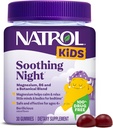 Natrol Kids Soothing night Magnesium Citrate Gummies, helps cool " chill Little Minds " Bodies for Bedtime for those Low in Magnesium, Plus Vitamin B6 Supports Brain Function, 30 Berilicious Gummies