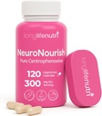 NeuroNourish (Centrophenoxine) 300mg - DMAE & pCPA, 120 Cápsulas Vexetarias, Subministración 4-Month, Natural Nootropic for Strengthening Memory, Focus, & Cognitive Function, GMP Certified, Made in USA