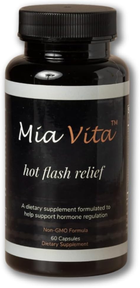FEmmepharma Mia Vita Hot Flash lisäravinteet vaihdevuosia ei-GMO Natural Hormoni asetuksen Night Sweats Black Cohosh & Dong Quai 60 kapselia (30 päivän toimitus)