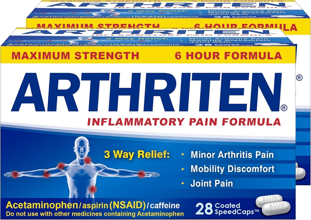 Inflammatory Pain Formula - Maksimum Kekuatan - 6 Hour Formula - 28 Caplets (Paket 2)