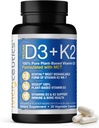 Vitamina D3 K2 con MCT, 5000 IU Vegan D3 & 100 mcg MK7 K2, Support Strong Bones and Immune Health - 30 capsule (30 giorni di alimentazione)