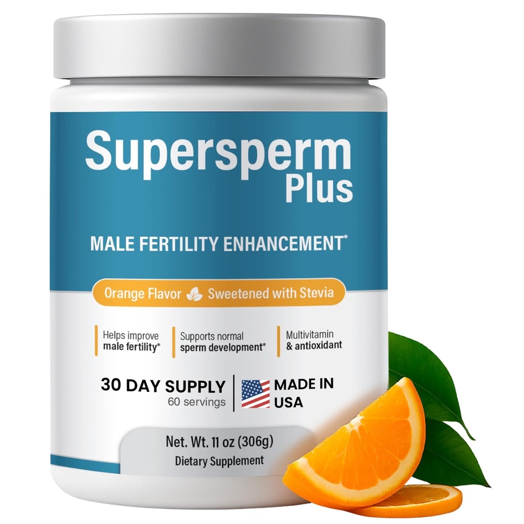 Male Fertility Supplement with L-Carnitine and L-Arginine, Preconception Fertility Formula for Optimal Count & Healthy Volume Production,1 Month Supply (60 doses) in Powder.