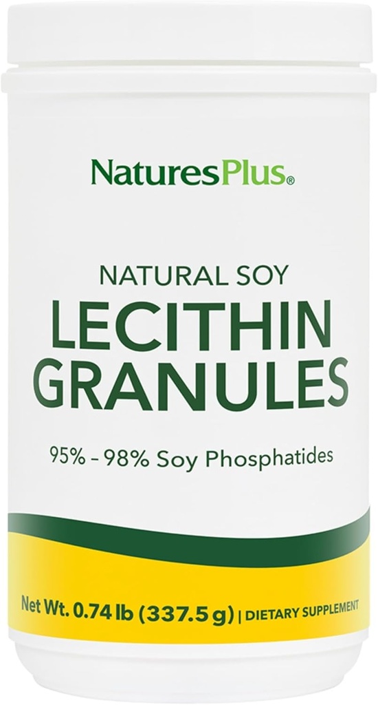 La natura Plus Lecithin Granules - 95%y Phosphides, 12 oz - Lecitin Powder suplementari, Pleasant-Tasting, petroli-Free - Vegetarian, Glutin-Free - 45 Servitings