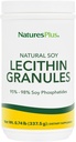 Naturezas Plus Grânulos de lecitina - 95% de fosfotidos de soja, 12 oz - Suplemento de pó de lecitina, degustação agradável, sem óleo - Vegetariano, sem glúten - 45 Servimentos