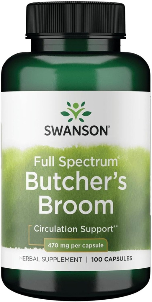 Swanson Butcher's Broom 470 Milligrams 100 kapsulak
