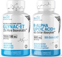 Nature's Fusions GlyNAC-ET (60 kapsúl) - R Alpha Lipoic Acid 600 mg (60 kapsúl) - Anti Aging Bundle