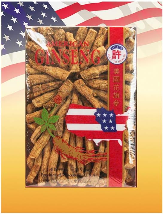 Hsu's SKU 122-4 s Medium Prong s Cultivated Wisconsin American Ginseng Direct from Ginseng Gardens s 许