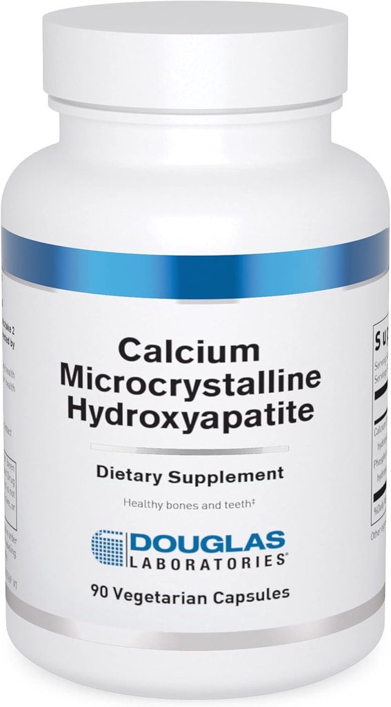 Douglas Laboratories Calcium Microkristalline Hydroxyapatite - Teeth & Bone Health Support* - mit Calcium & Phosphor Mikronährstoffe - Nahrungsergänzungsmittel - 90 Tabletten