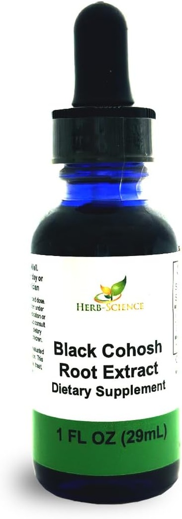 Black Cohouch Toot – รองรับการบรรเทาโรคโลหิตจาง การบรรเทาโรคเบาหวาน ความดันโลหิตร้อน – ของเหลวปลอดแอลกอฮอล์ 1 Oz - Herb-Science