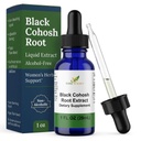 Black Cohosh Root Liquid Extract, Alcohol-Free, 1 Oz | Only 3 Premium Ingredients for Women’s Monthly Wellness in an Easy-to-Take Vegan Liquid Formula with Flexible Serving