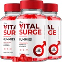 (3 Pack) Vital Surge Gummies, Vital Vita Surge Advanced Extra Formulės 1000MG Vigor Pump Men 's Vitalover Vitasurge All Natural Ingredients Delicious Chews (180 Gummies)