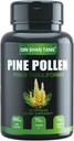 Pine Pollen Addition wtih Ginger Root and Vitamin C, 99% Cracked Cell Wall, 120 Veggie капсули, Focus & Имунно подобряване за жени и мъже