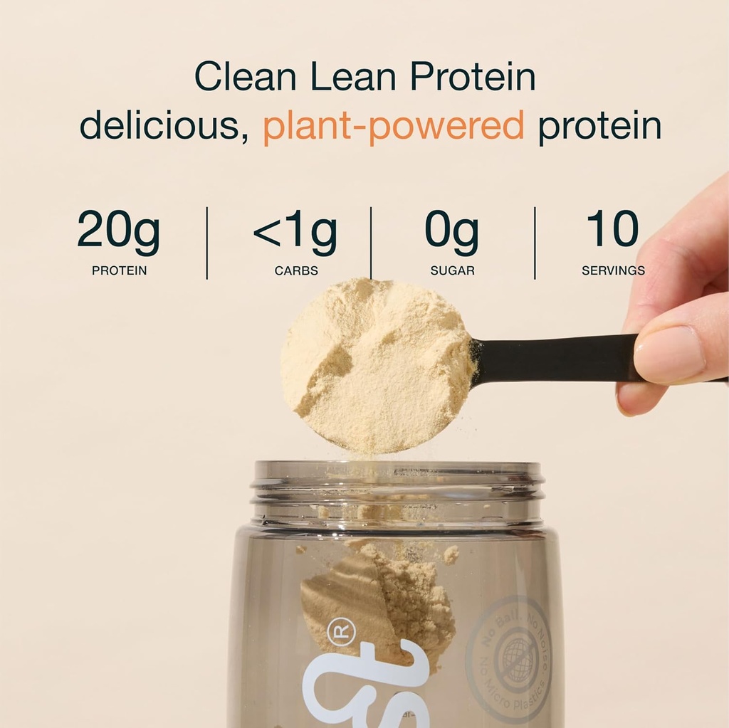 Nuzest - Pea Protein Toz - Clean Lean Protein, Premium Vegan Bitki Bazarlı Protein Toz, Sütun Pulsuz, Gluten Pulsuz, GMO Pulsuz, Protein Shake, Smooth Vanilla, 100 Xidmət, 5.5 lb