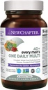 New Chapter Men's Multivitamin, Every Man's One Daily 40+, Fermented with Probiotics + Saw Palmetto + B Vitamine + Vitamin D3 + Organic Non-GMO Ingredients - 24 Count