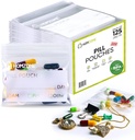 Pill Bags 6 mil -Pack van 125- BPA Gratis 3x2,75 inch Herbruikbare Pill Zakken voor Geneeskunde met Schrijf op Label Clear Kleine ziplock Tassen voor pillen, sieraden en Travel Pill Organizer (Pack van 125)