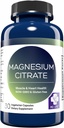 MD. Životnost Magnesium Citrát 250 mg - 60 Kapsle - Vysoká absorpce Magnesium Citrát Dodatek - Easy- to- spolknout Kapsle pro svalovou, nervovou, srdeční, spánkovou a kostní podporu