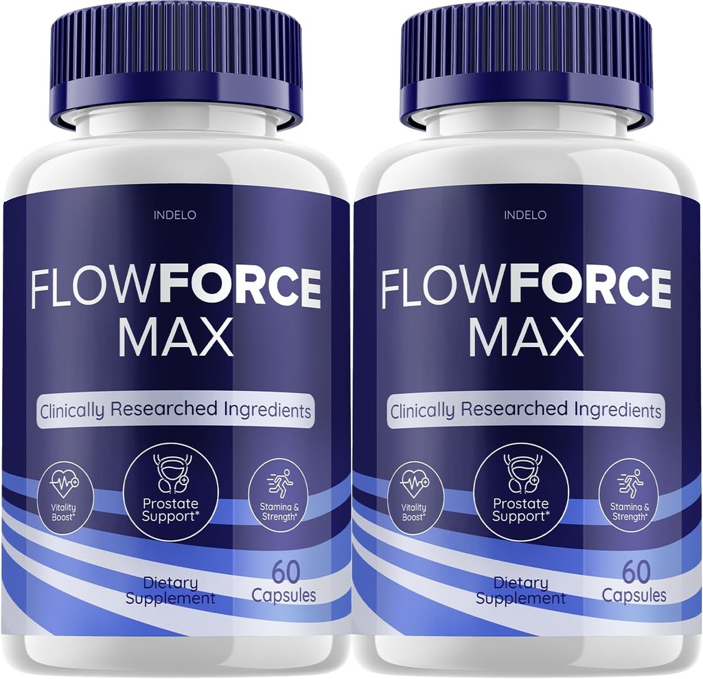 (2 pakkaus) FlowForce Max Supplement Advanced Energy, Supplement for Men, Flow Force Max, Supplements Flowforce Max for Men Health Supplement, FlowForce Max Reviews (120 kapselia)