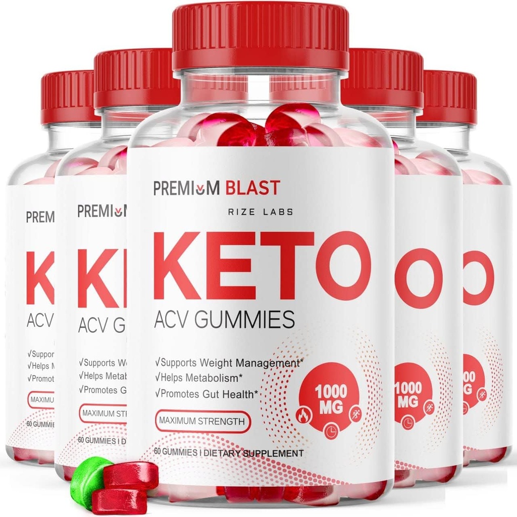 Rize laboratoriji - Premium Blast Keto ACV Gummies za hujšanje, Napredna Formula, Apple Cider Kis za upravljanje teže, Največja moč (300 Gummies) (Pack 5)