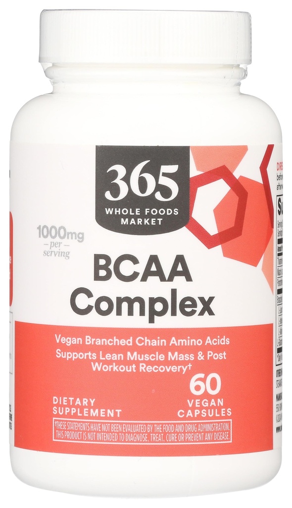Whole Foods Market, BCAA Complex, 60 Count