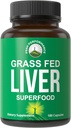 Peak Performance Grass Fed Desiccated Beef Liver Addition 180 капсули Grassfed черен дроб Суперхрани Хапчета Съдържа естествено желязо, Витамини, Аминокиселини. Чудесно за имунна подкрепа