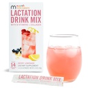 Munchkin, Milkmakers Lactation Drink Mix supplement with B Vitamins/Collagen/Fenugreek ' Milk Thistle for Breastfeeding Mothers, Berry Lemonade, 14 count