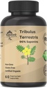 Tribulus Terrestris Supliment pentru bărbaţi şi femei Supliment Booster pentru energie, Vitalitate, Rezistenţă & Performanţă (Pachet de 20 Capsule)