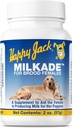 HAPPY JACK Milkade Dog Breeding & Nursing Supplies, Milk Production Aid för kvinnliga hundar och hälsosamt skräp, gravid prenatal vitamin med vitamin B1 (2 oz)