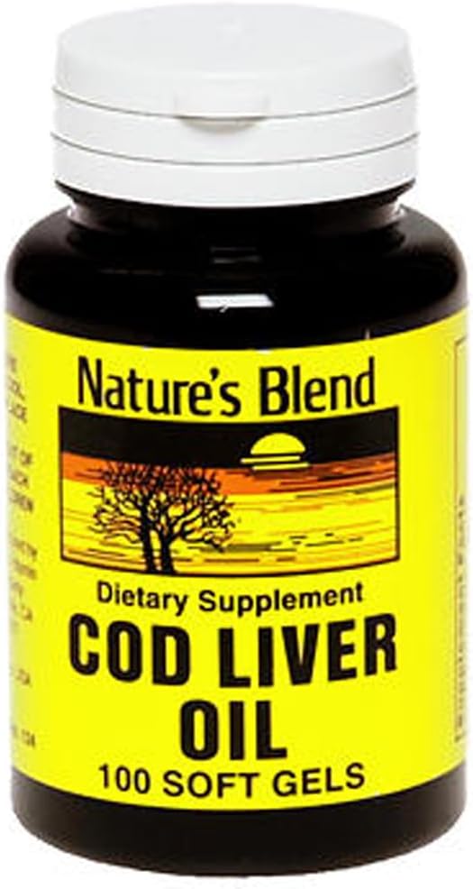 Nature's Blend Cod Liver オイル 100 ソフトジェル