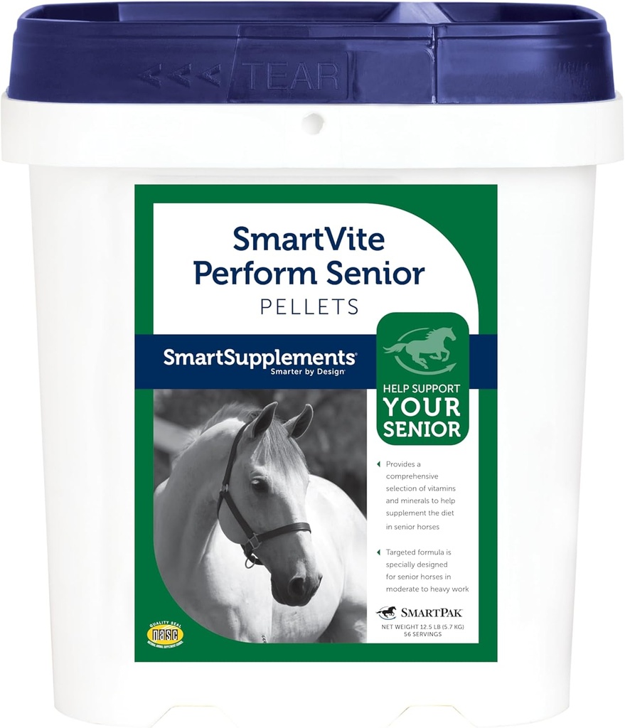 SmartVite fa que el calabruix s'advoqui e, Magnesi suplementari per a SVi Horses Horses , B complex, manganès, Bintina i Més 56 Servings Manveen 12. 5b Bucket