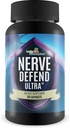 Nerve Defense Ultra - Nerve Health Support Supplement - מגנזיום, Calcium, ויטמין D - תמיכה בתפקוד עצבי בריא ו Circulation - Help Soothe Nerve Discomfort in Fingers, Hands, Toes, & Feet