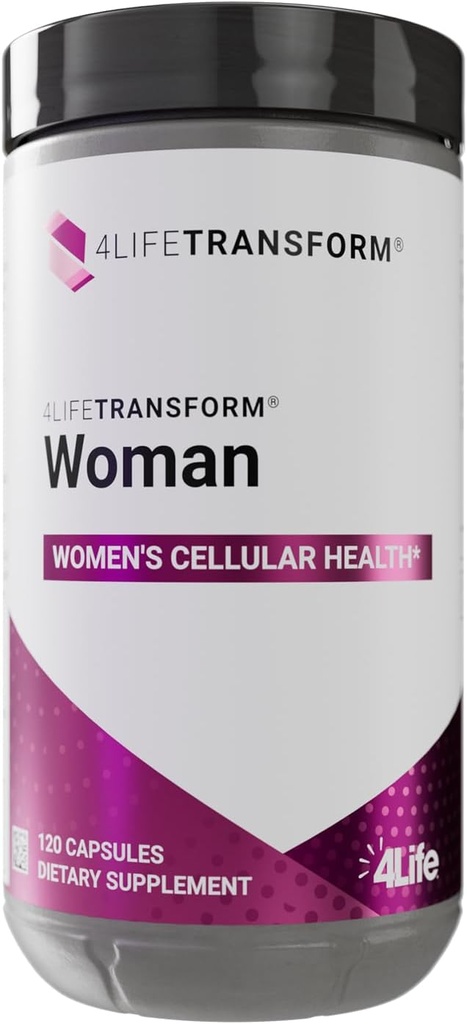 4Life Transform Woman - Women 's Suplement with Velvet Bean & Evening Primrose Extracts - Heally Skin & Being - 120 Vegetable- Derived Capsules