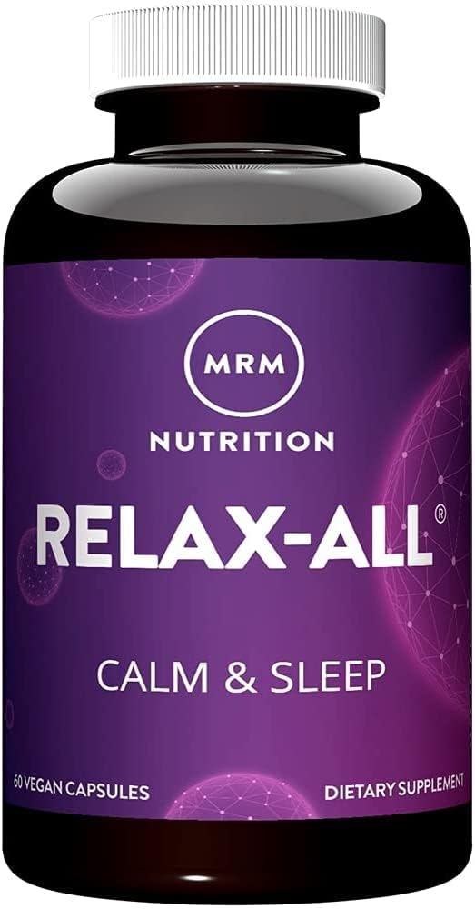 MRM Nutrition Relax-All® | 더 나은 수면을위한 다이어트 보충 | GABA, L-Theanine & Ashwagandha | 드루팔 성형 | Non-GMO | Vegan + 글루텐 무료 | 15 인분
