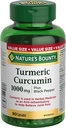 Thiên nhiên là Bounty Turmeric Curcumin 1000mg Plus Black Pepper, 90 Capsules