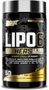 Nutrex Research Lipo-6 Negre Hers Ultras Bergine pes Los Plus Pills per a Dones Grander, Appette removes, Metabolisme Boonder per a Pesos + pèls, pell, & Nasplas support 60 Dits